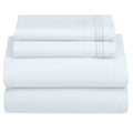 ☁️ 4‑Piece Plain Bed Sheet Set, 16" Deep Pocket, Oeko‑TEX Certified Ultra‑Soft Hotel Bedding, Embroidered Pillowcases, Moisture‑Wicking Easy‑Care