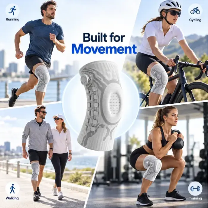 🦵 Adjustable Knee Support Brace | Targeted Compression, Anti-Slip, For Knee Discomfort & Daily Movement