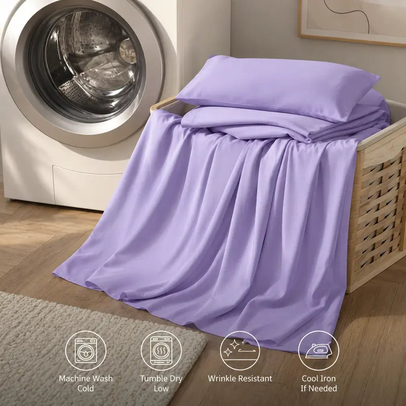 ❄️ 6‑Pieces Bamboo Cooling Extra Deep Pocket Sheet Set for Hot Sleepers