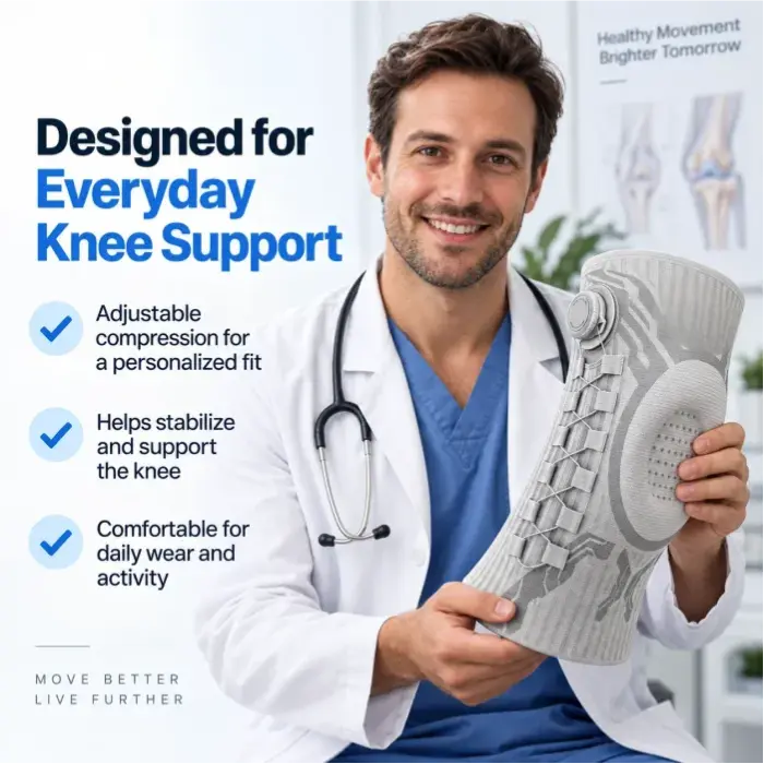 🦵 Adjustable Knee Support Brace | Targeted Compression, Anti-Slip, For Knee Discomfort & Daily Movement