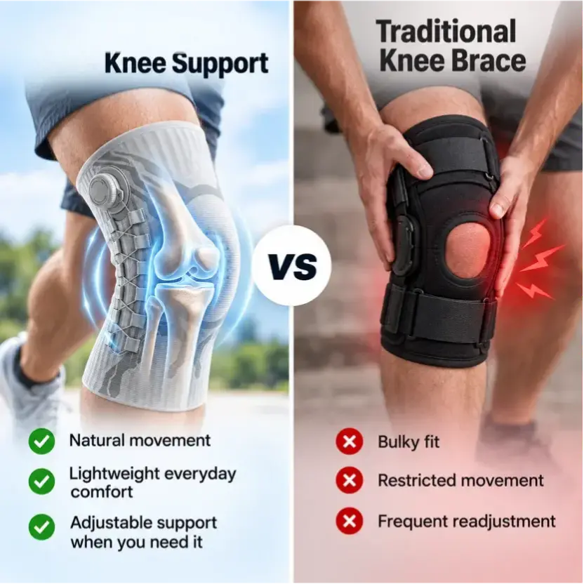 🦵 Adjustable Knee Support Brace | Targeted Compression, Anti-Slip, For Knee Discomfort & Daily Movement